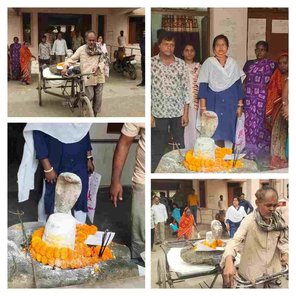 भगवान शंकर जी पहुंचे रायगढ़ तहसील ऑफिस