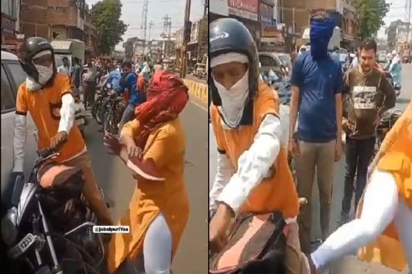 युवक को जूती से पीटा