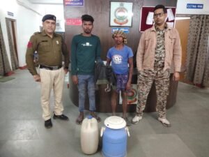 अवैध शराब पर कोतरारोड़ पुलिस की कार्यवाही, दो अलग-अलग मामलों में 35 लीटर महुआ शराब जप्त