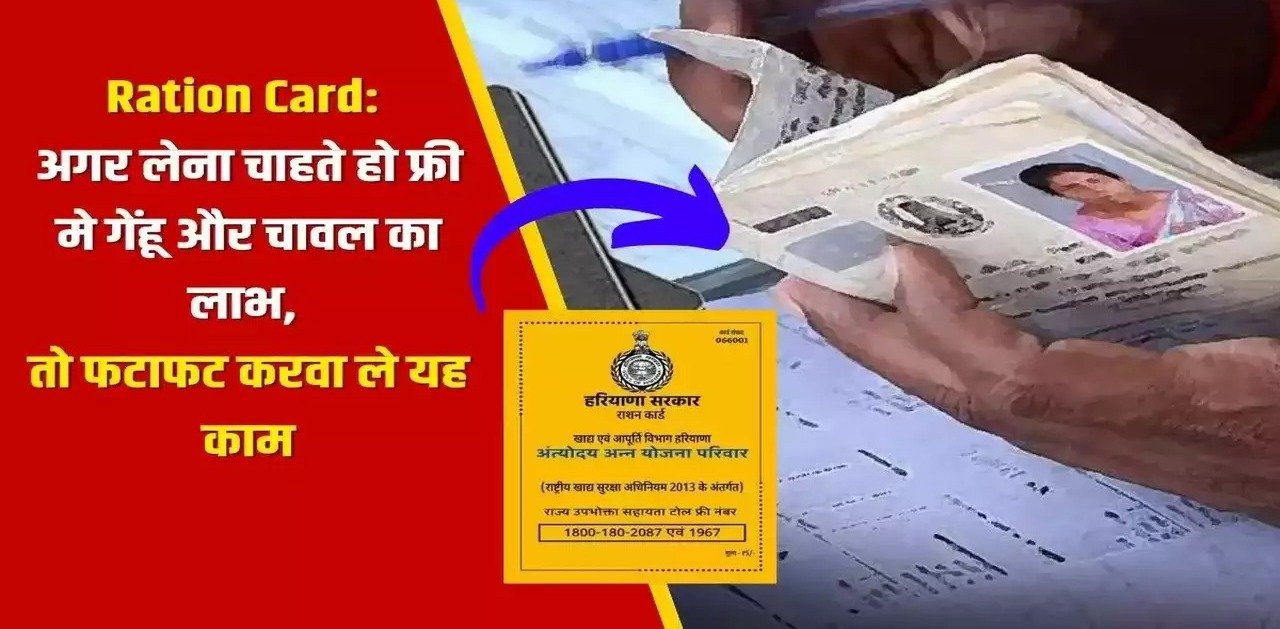 Ration Card: अगर लेना चाहते हो फ्री मे गेंहू और चावल का लाभ, फटाफट कराएं यह जरूरी काम, जाने पूरी डिटेल