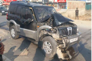 Former CM Mehbooba Mufti car accident