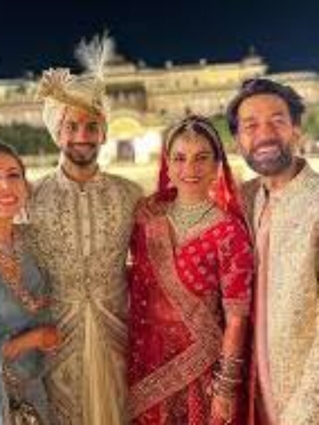 गोविंदा की भांजी लाल सुर्ख जोड़े में बनी दुल्हन