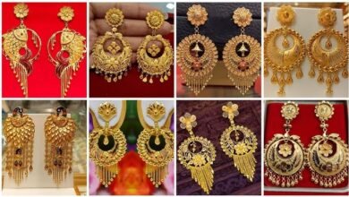 Earring Desing : अपने लुक को बनाना चाहती है ट्रेंडी तो ट्राय करे लेटेस्ट गोल्ड इयरिंग