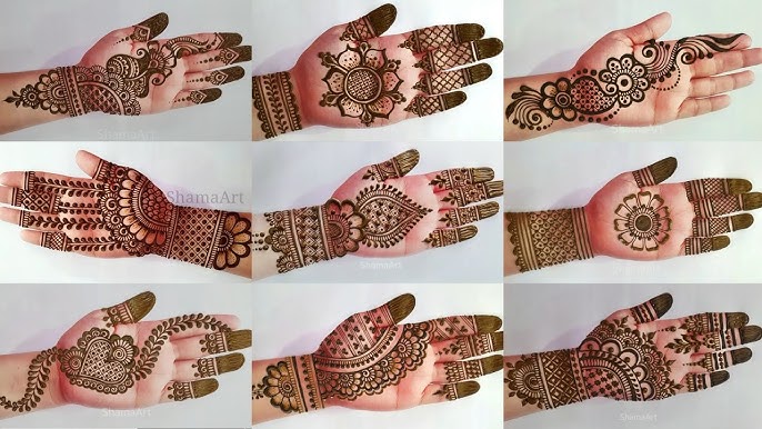 Simple Arabic Henna Mehndi Designs | 3D Mehndi Designs | Gol Tikki By Jyoti  Sachdeva. - YouTube