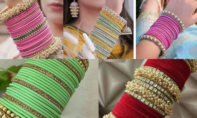 Latest ब्यूटीफुल पार्टी वियर बैंगल्स सेट जो बढ़ा देगा आपके हाथों की खुबसुरती 