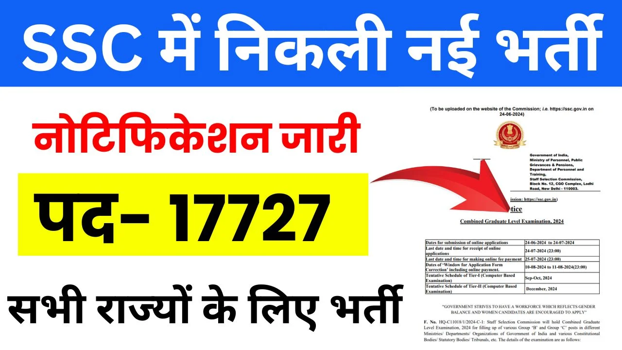 SSC Group B C Vacancy: बम्फर पदों पर भर्ती हेतु नोटिफिकेशन हुआ जारी,देखे क्या है प्रोसेस