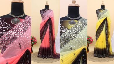 Mirror Work Saree 2024: फेस्टिवल में दिखना चाहते है सबसे खूबसूरत और अलग तो पहने ये मिरर वर्क साड़ी,देखे न्यू कलेक्शन