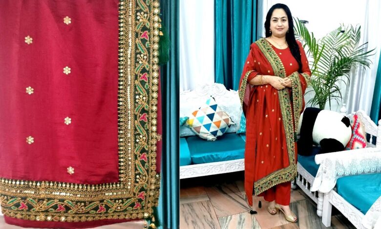 Old Saree To Suit: पुरानी साड़ी से बनाये फेंसी सलवार सूट,जाने इसे बनाने का सही तरीका