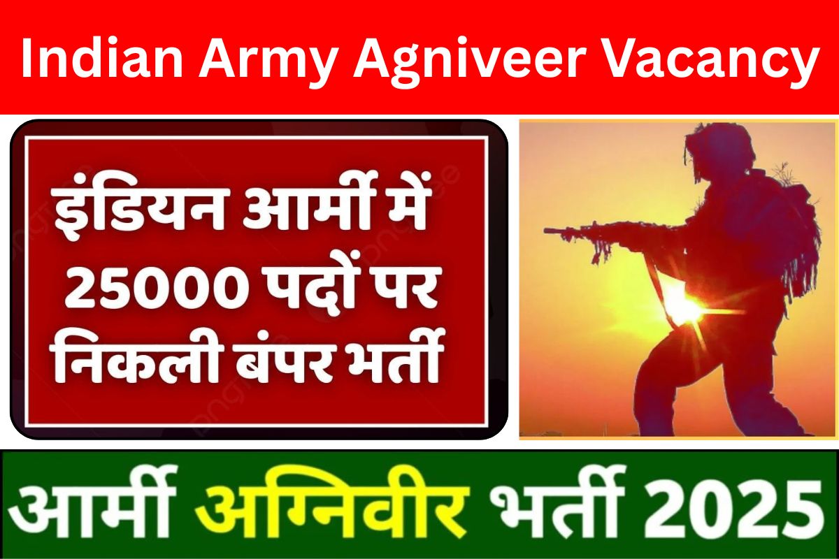 Indian Army अग्निवीर भर्ती का 25000 पदों पर नोटिफिकेशन जारी जानिए