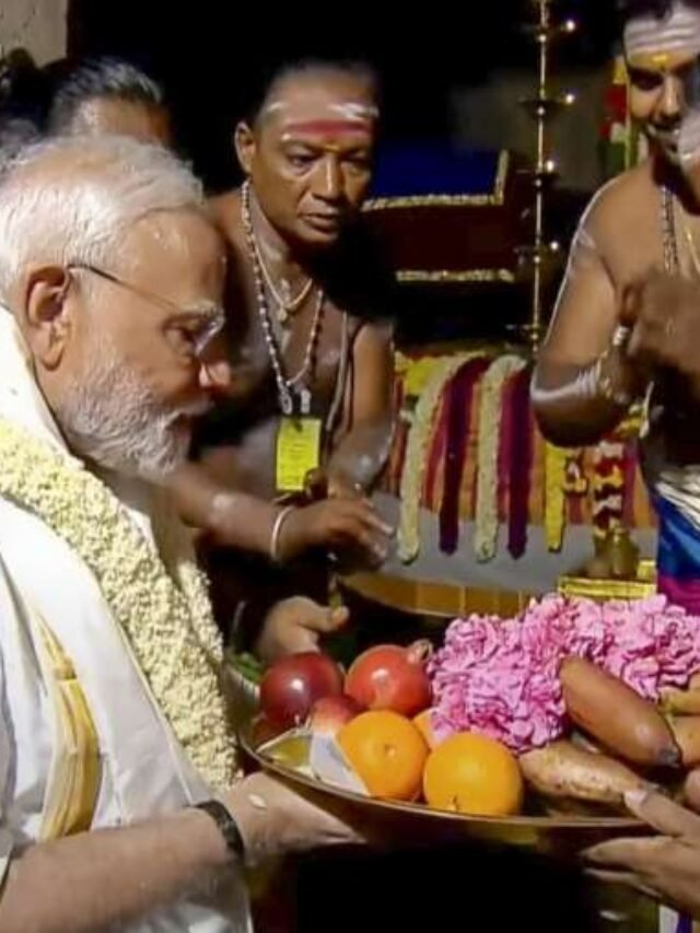 तमिलनाडु में PM मोदी का दूसरा दिन, गंगईकोंड चोलपुरम मंदिर में की पूजा-अर्चना
