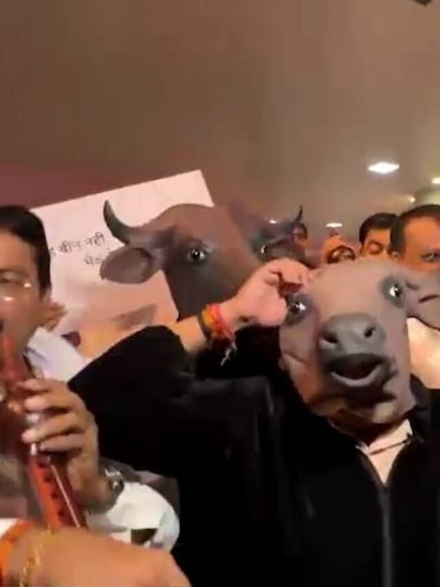 एमपी विधानसभा में कांग्रेस विधायकों ने एक ऐसा अनोखा प्रदर्शन किया जो अब चर्चा में है।