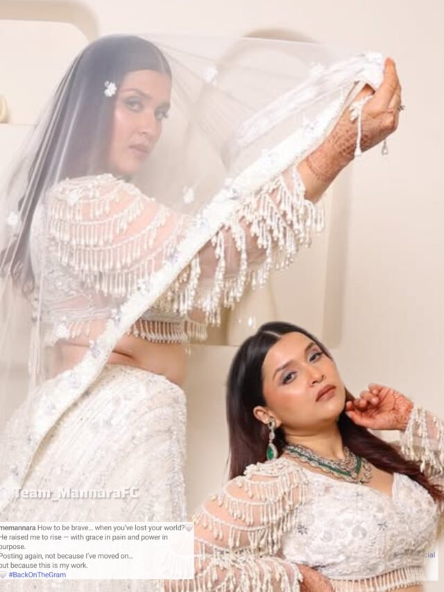 पिता की मौत के एक महीने बाद काम पर लौटीं मन्नाना चोपड़ा, वायरल हो रही ये तस्वीरें